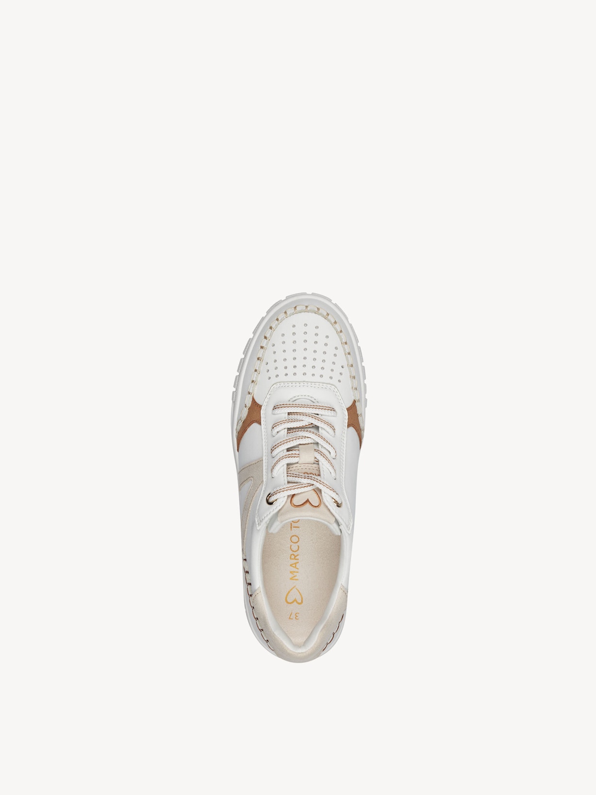 Marco Tozzi, Sneaker - weiß WHITE/DUNE, Bild 5 von 6
