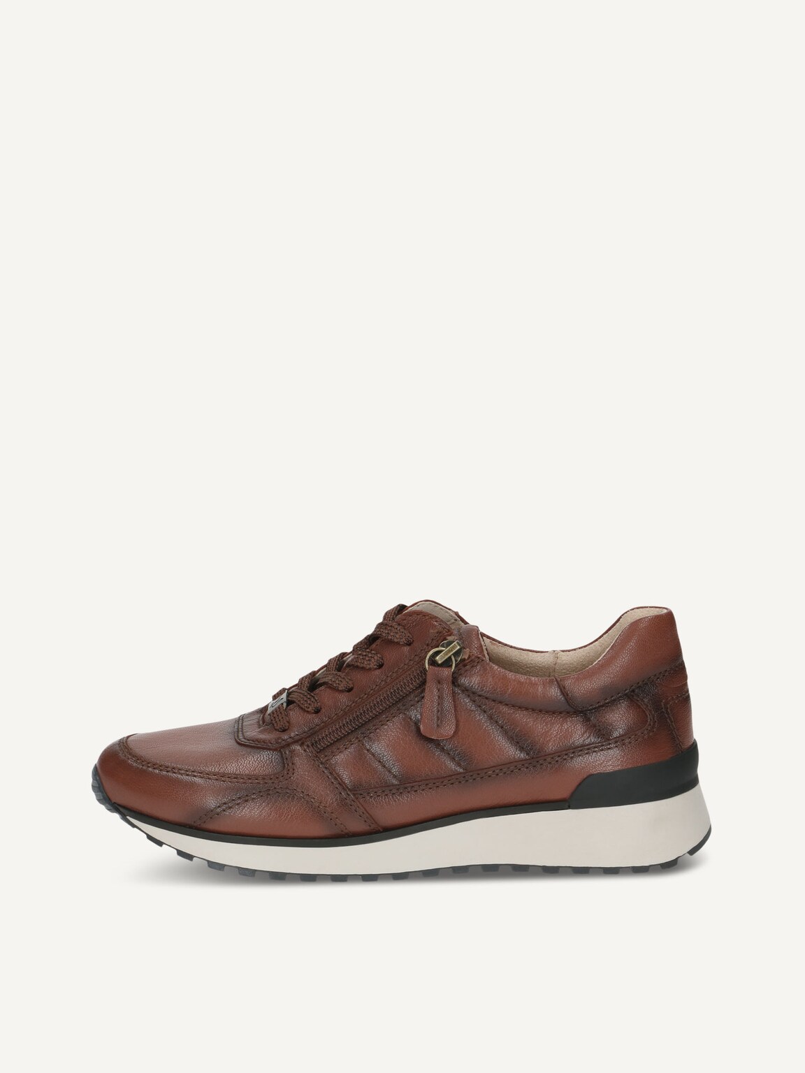 Caprice, Leather Sneaker - brown MUSCAT SOFTNAP, image 2 of 5