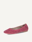 Selected, Caprice, Leather Ballerina - pink PINK SUEDE