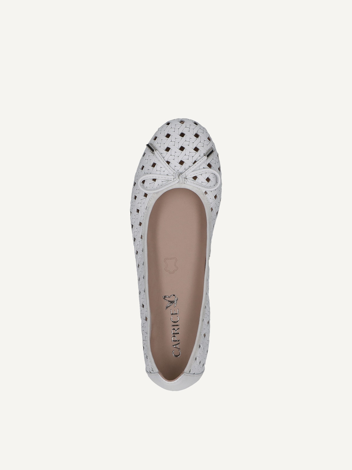 Caprice, Ballerine en cuir - blanc WHITE NAPPA, image 4 sur 5