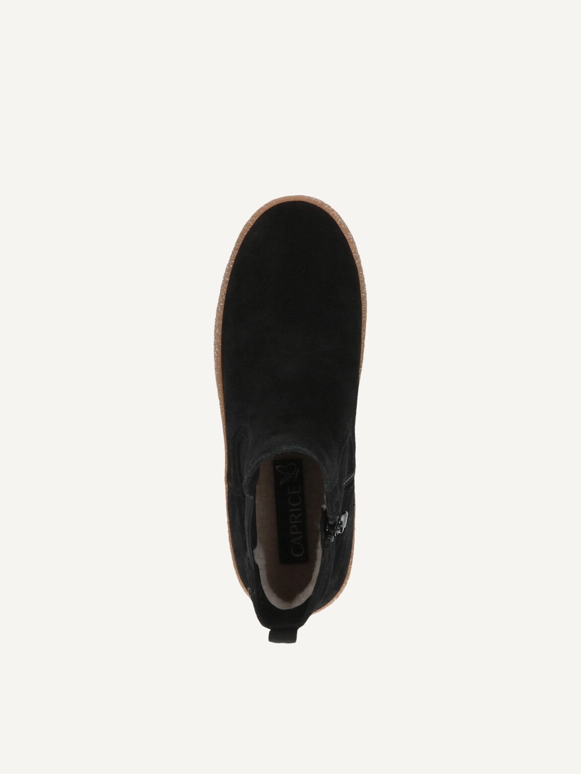 Caprice, Chelsea boot - black warm lining BLACK SUEDE, image 5 of 5