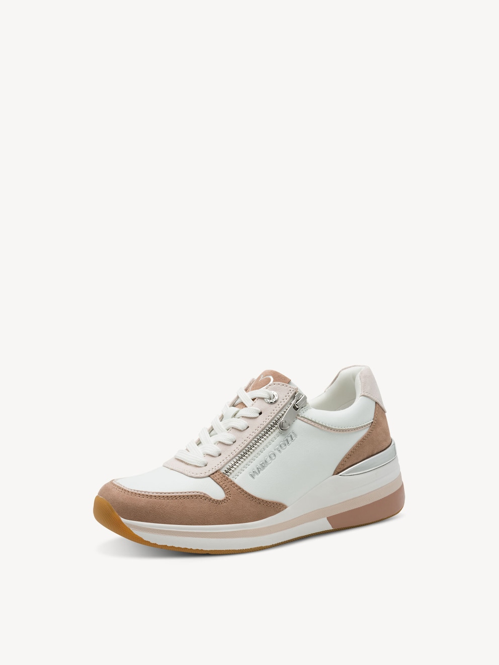 Marco Tozzi, Sneaker - bianco WHITE/NUDE, immagine 2 di 6