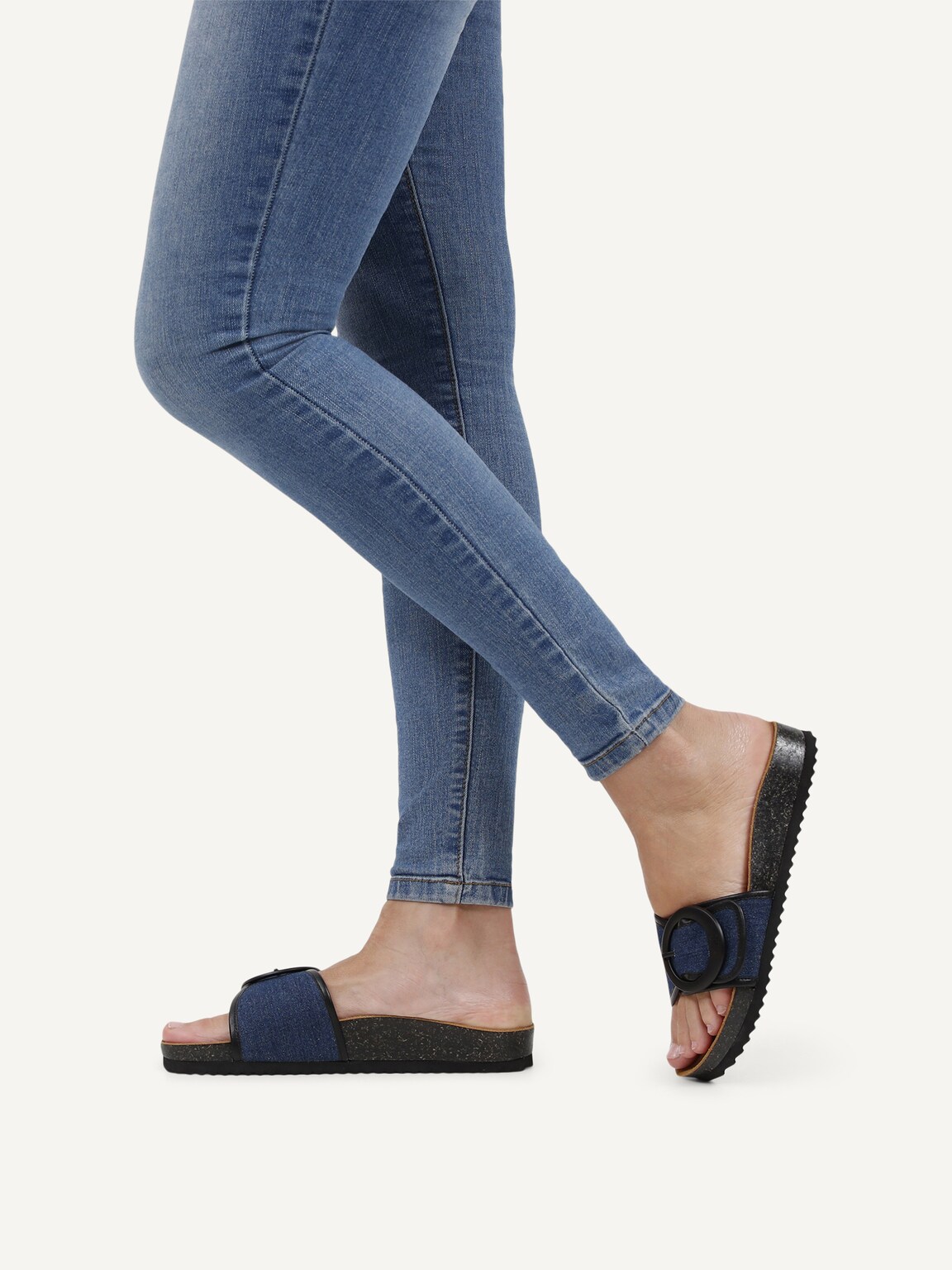Caprice, Mule - blue JEANS/BLACK, image 2 of 6