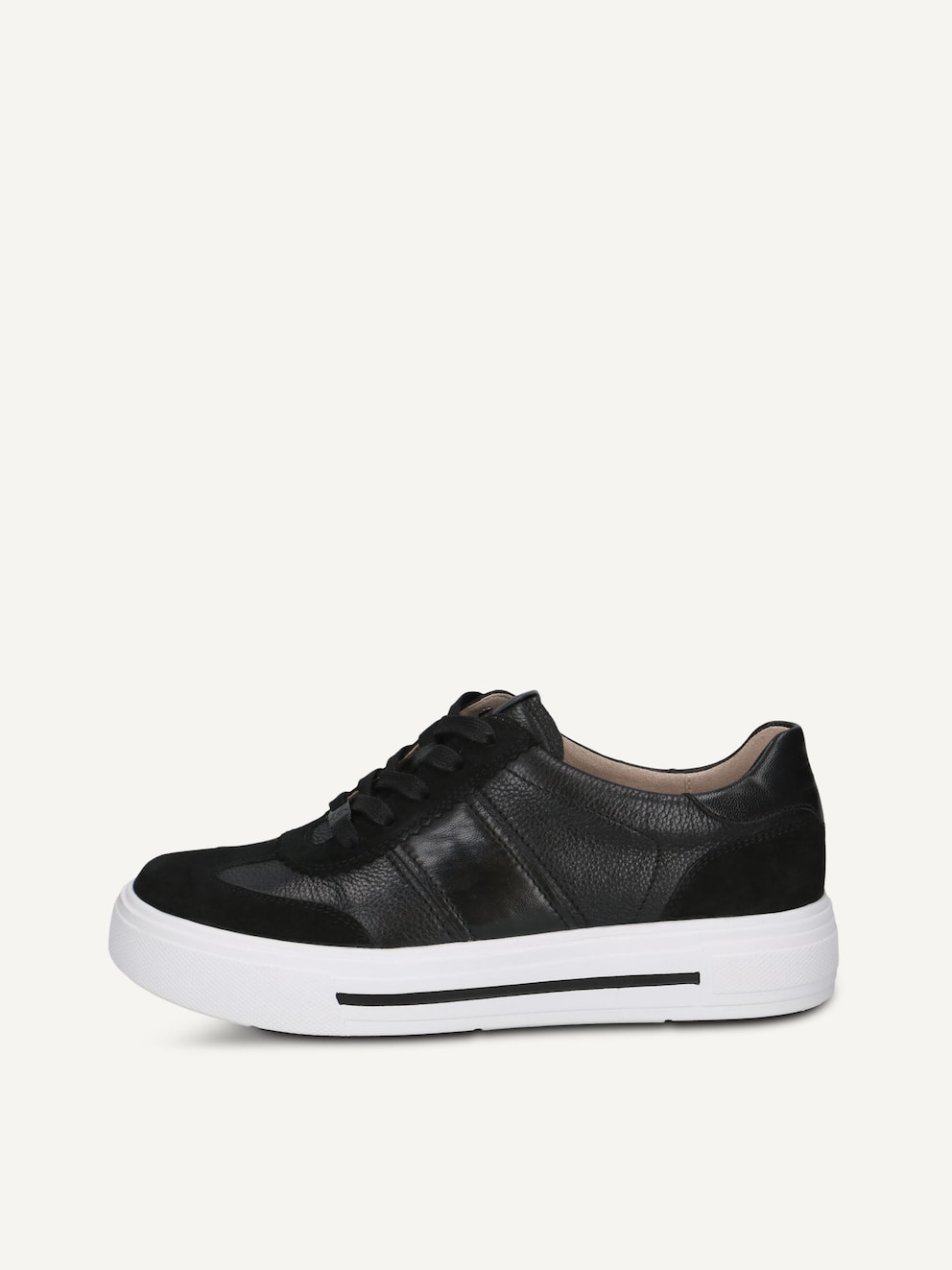 Caprice, Basket en cuir - noir BLACK COMB, image 1 sur 5