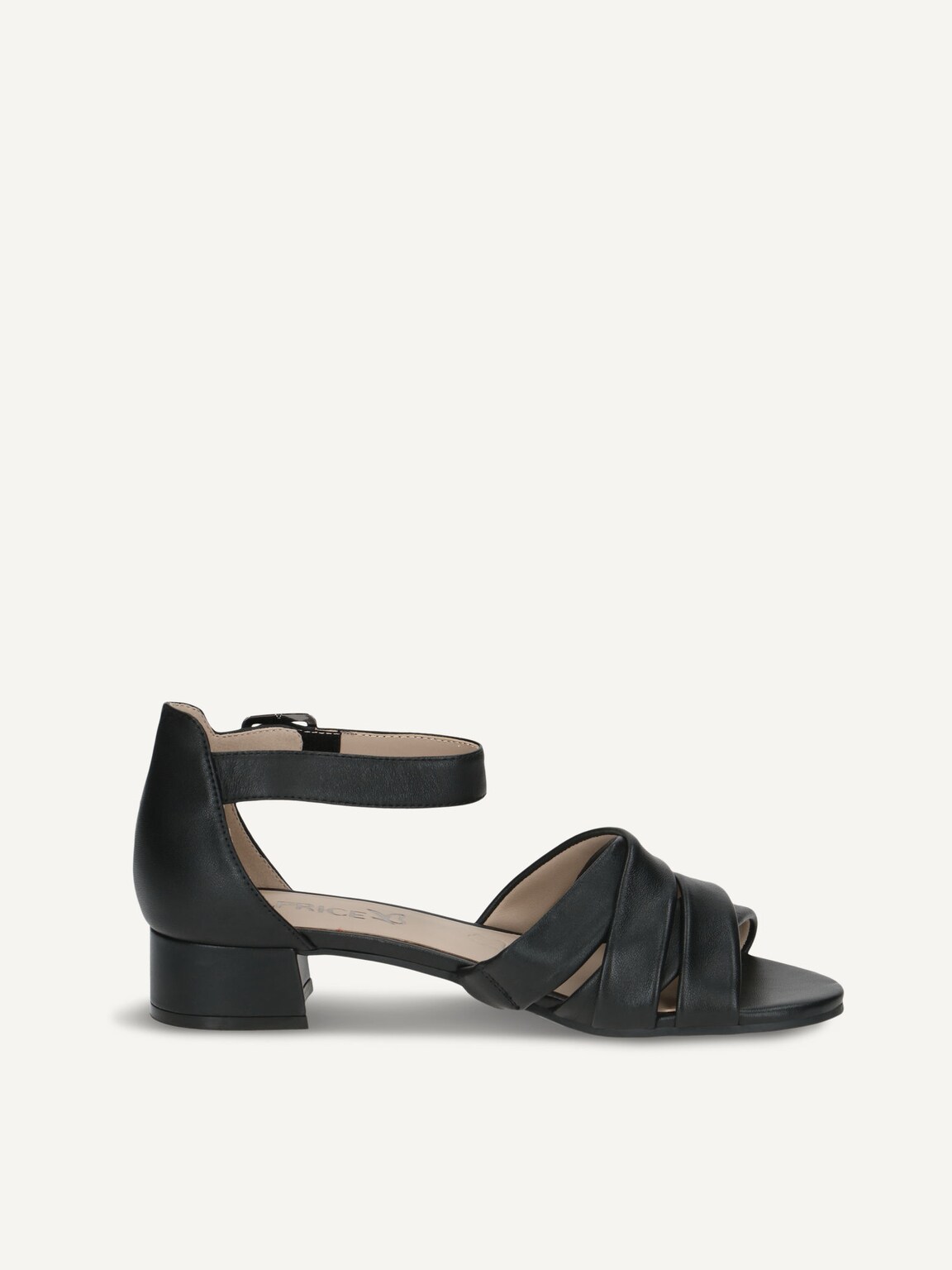 Caprice, Leather Heeled sandal - black BLACK NAPPA, image 3 of 5