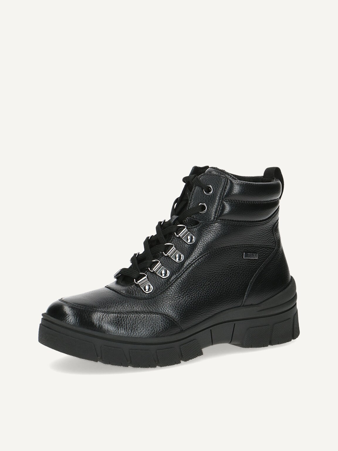 Caprice, Leather Bootie - black warm lining BLACK NAPPA, image 1 of 5