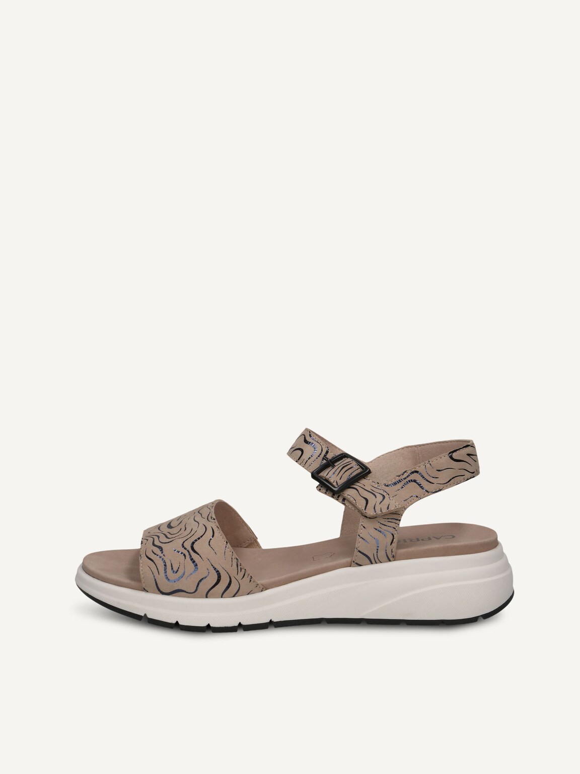 Caprice, Leather Sandal - beige BEIGE/BLACK, image 2 of 5