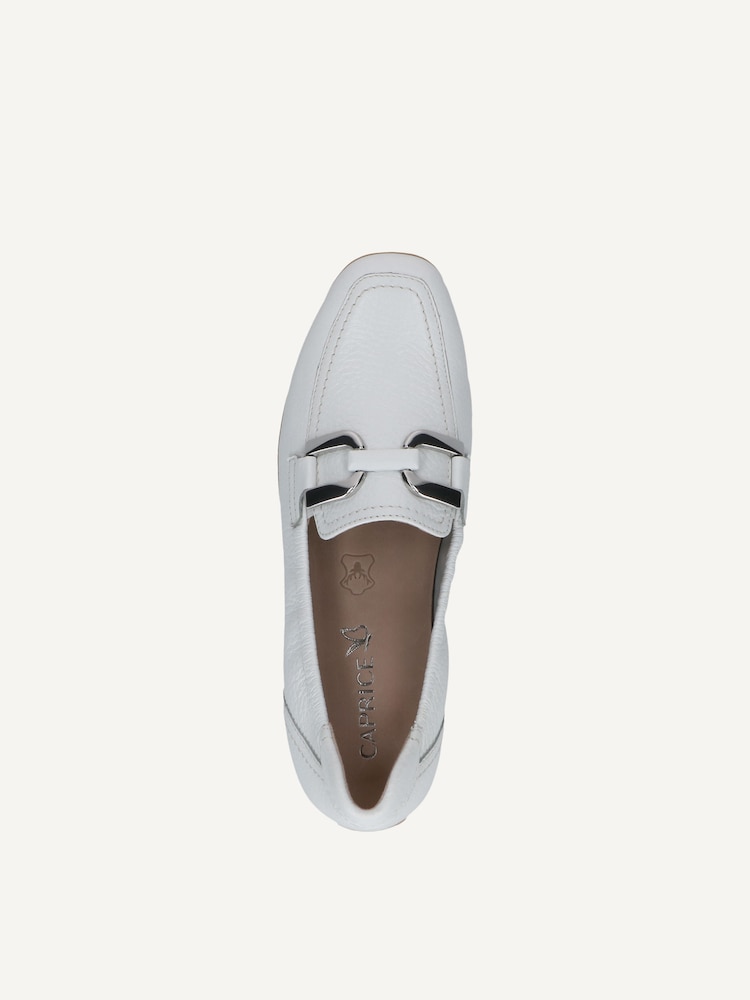 Caprice, Mocassin en cuir - blanc WHITE DEER, image 4 sur 5