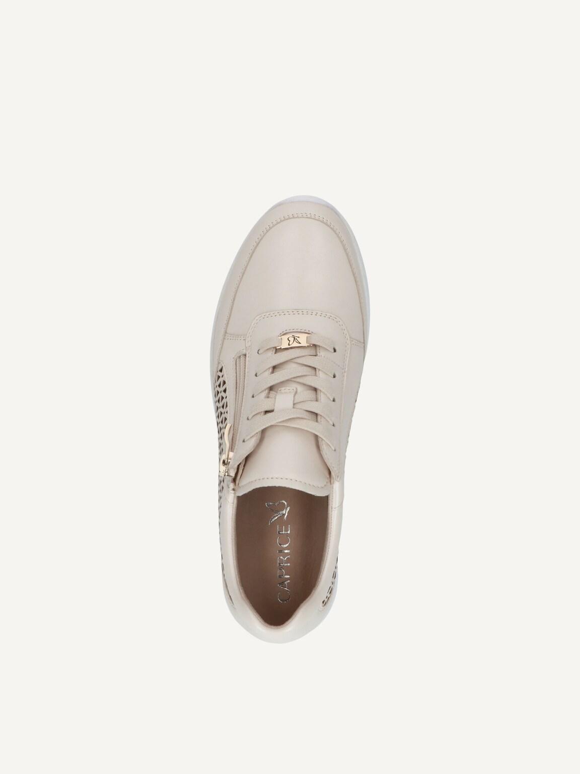 Caprice, Leather Sneaker - beige CREAM PERLATO, image 5 of 5