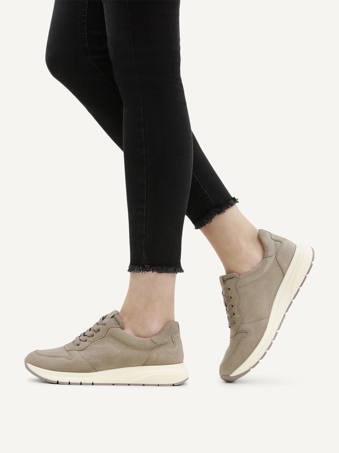 Caprice, Leather Sneaker - brown MUD SUEDE, image 2 of 6