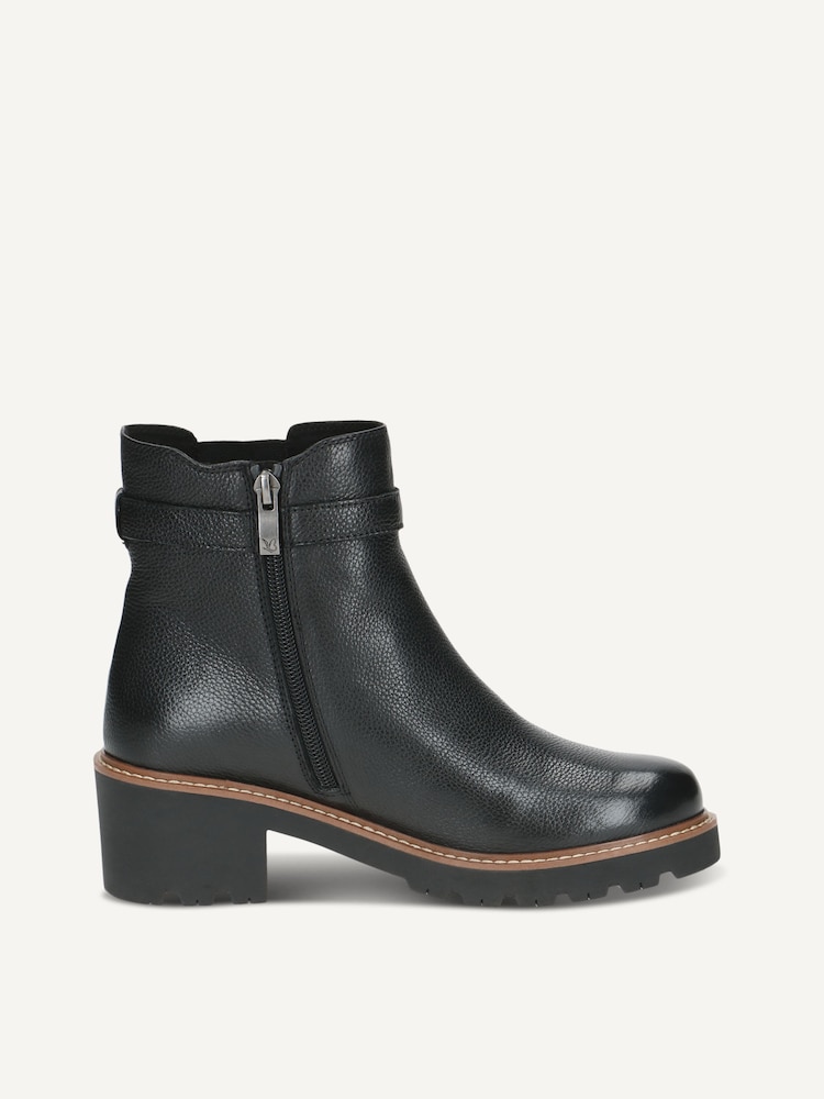 Caprice, Bottine en cuir - noir doublure chaude BLACK NAPPA, image 3 sur 5