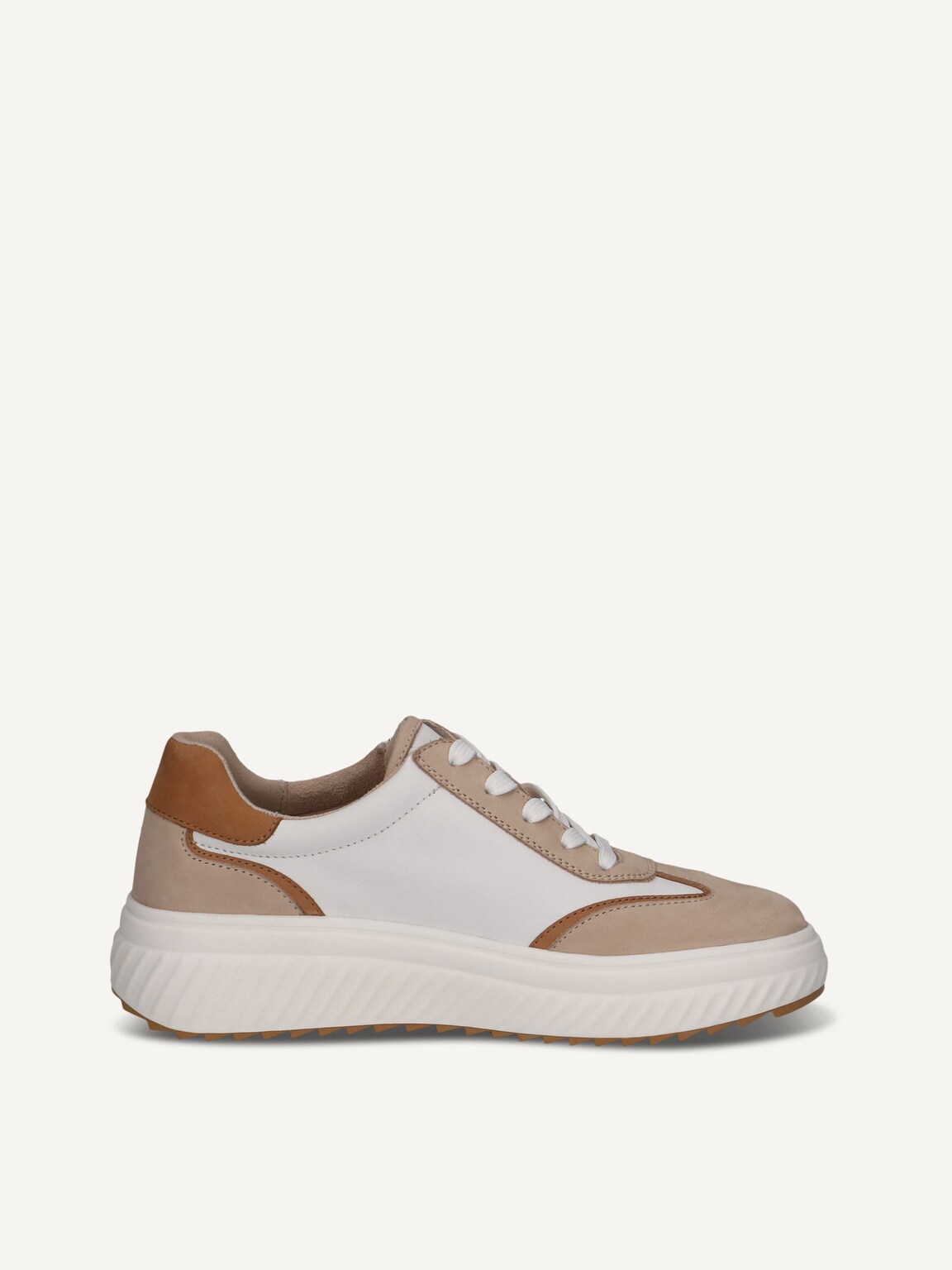 Caprice, Leather Sneaker - white WHITE/SAND, image 4 of 6