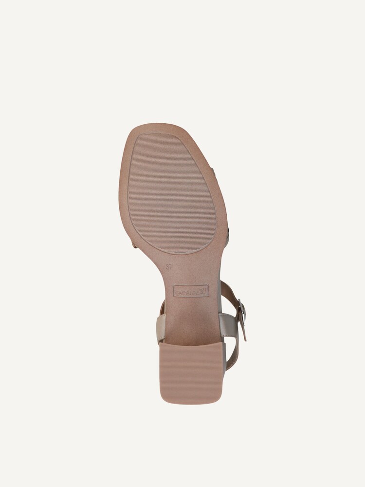 Caprice, Sandale à talon en cuir - gris STONE PERLATO, image 5 sur 5