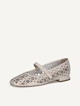 Selected, Caprice, Leather Ballerina - yellow VANILLA COMB
