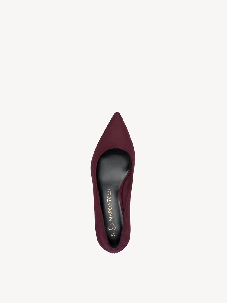 Marco Tozzi, Decolleté - rosso MULBERRY, immagine 3 di 6