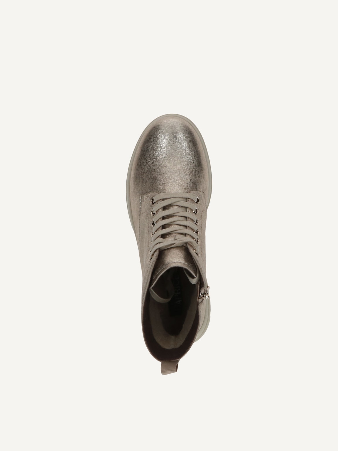Caprice, Leather Bootie - metallic warm lining PLATIN METAL., image 6 of 6