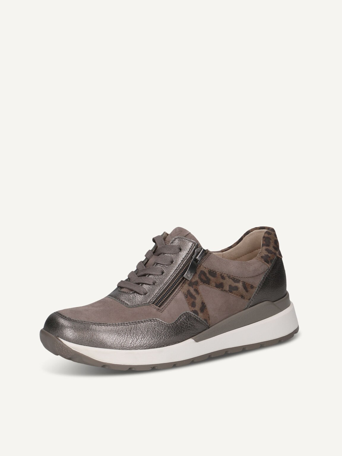 Caprice, Leather Sneaker - beige TAUPE COMB, image 1 of 6