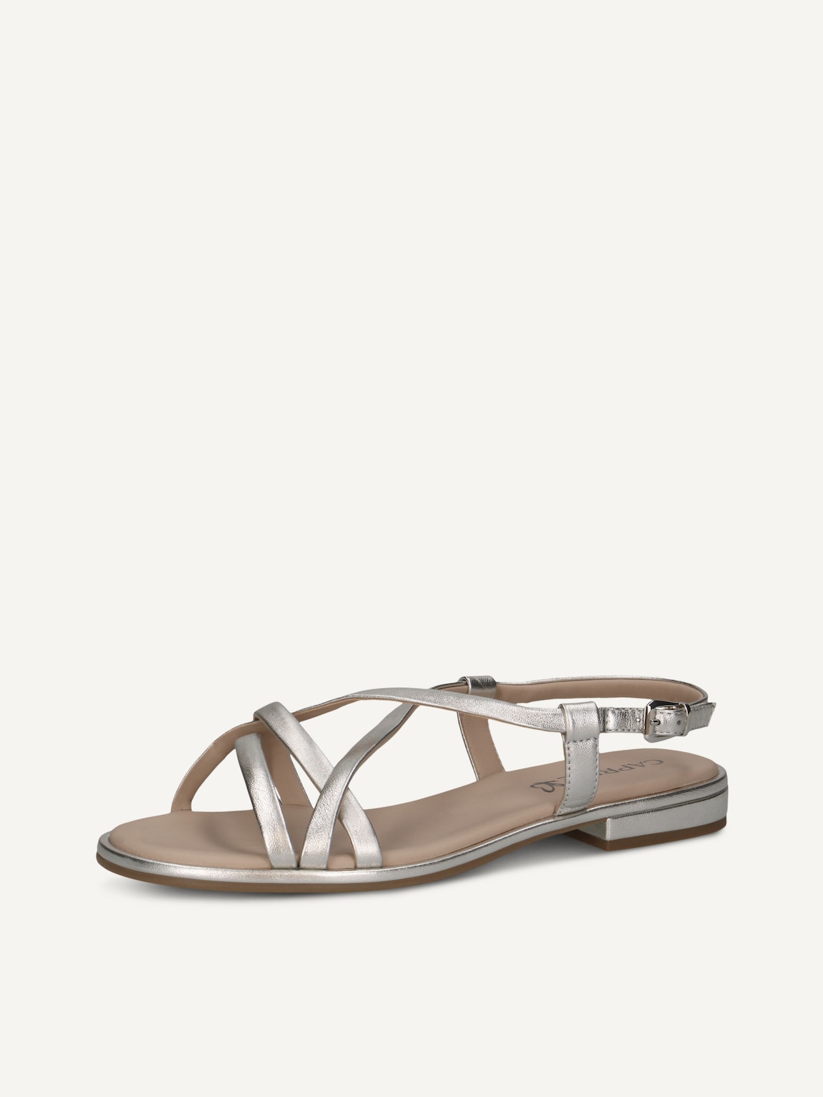 Caprice, Leather Sandal - metallic PEARL METALLIC, image 1 of 6