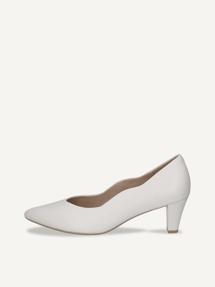Caprice, Escarpin en cuir - blanc WHITE NAPPA