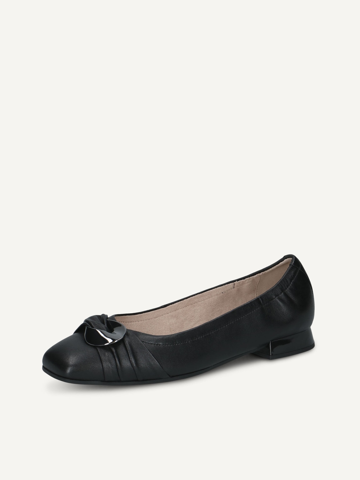Caprice, Leather Ballerina - black BLACK NAPPA, image 1 of 5