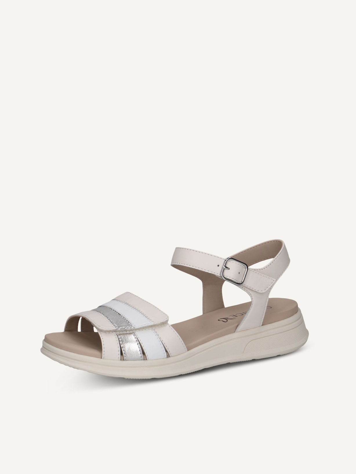Caprice, Sandale en cuir - jaune VANILLA COMB, image 2 sur 5