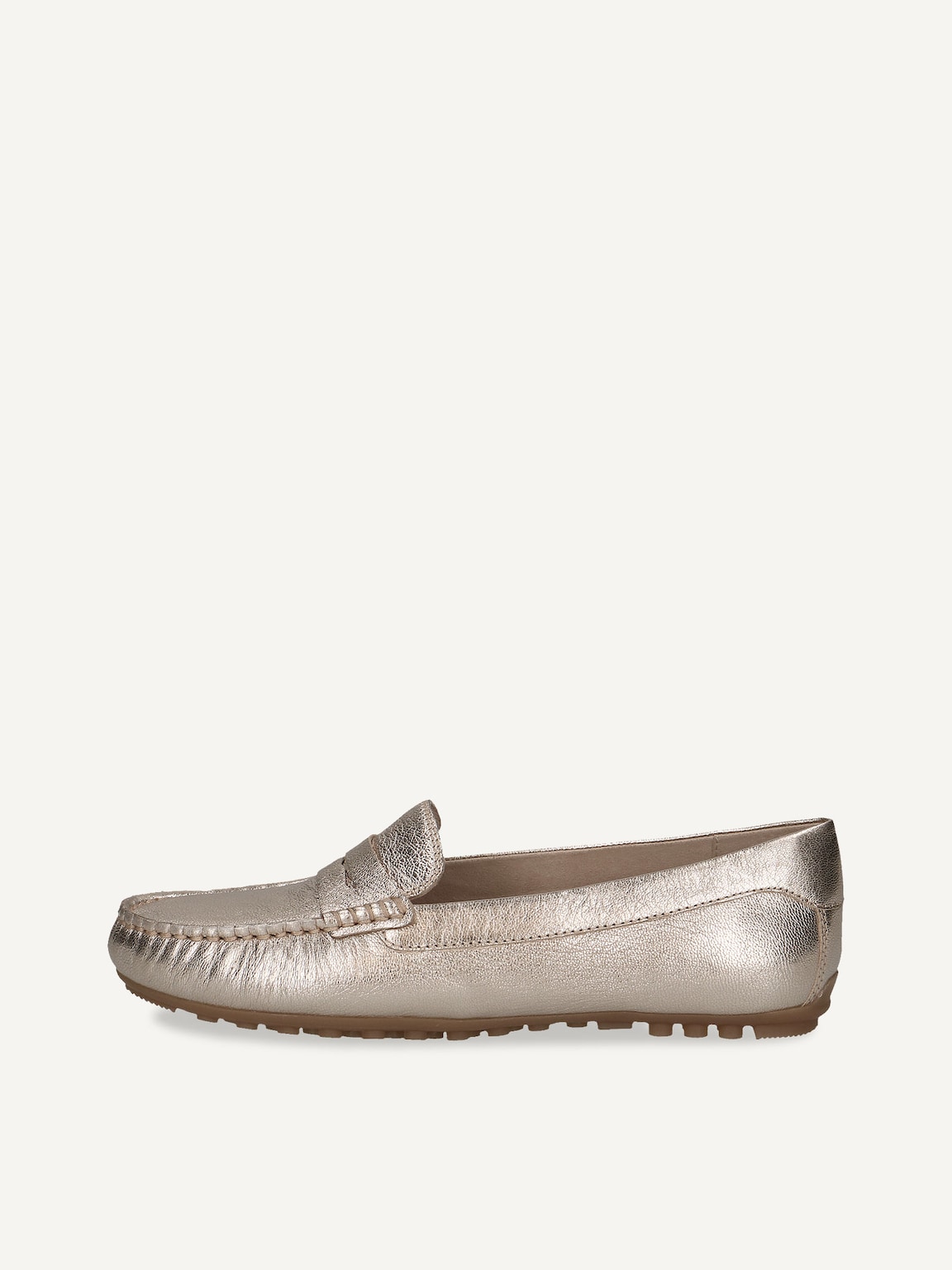 Caprice, Leather Moccasin - metallic PLATIN METAL., image 2 of 5