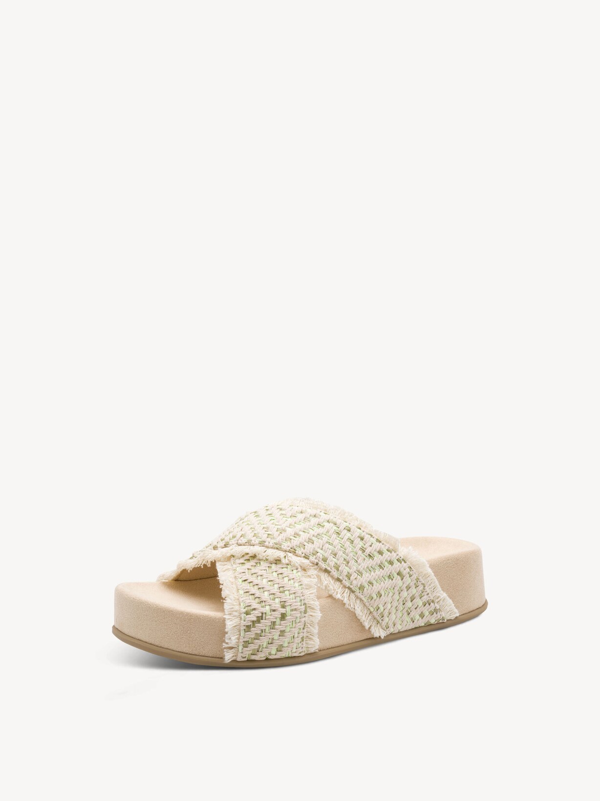 Marco Tozzi, Klapki - beżowy BEIGE COMB, obraz 1 z 6