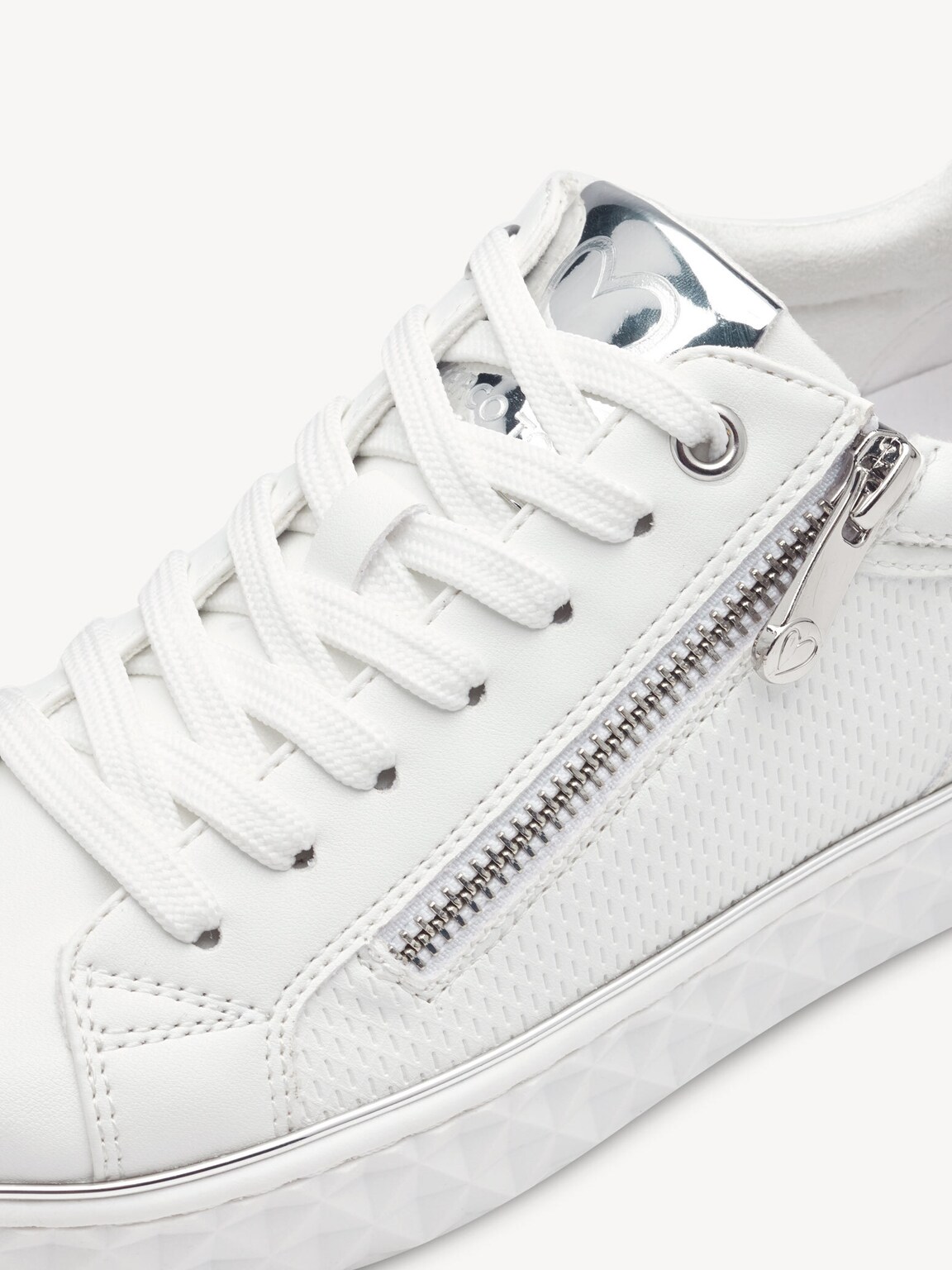 Marco Tozzi, Sneaker - bianco WHITE/SILVER, immagine 5 di 6