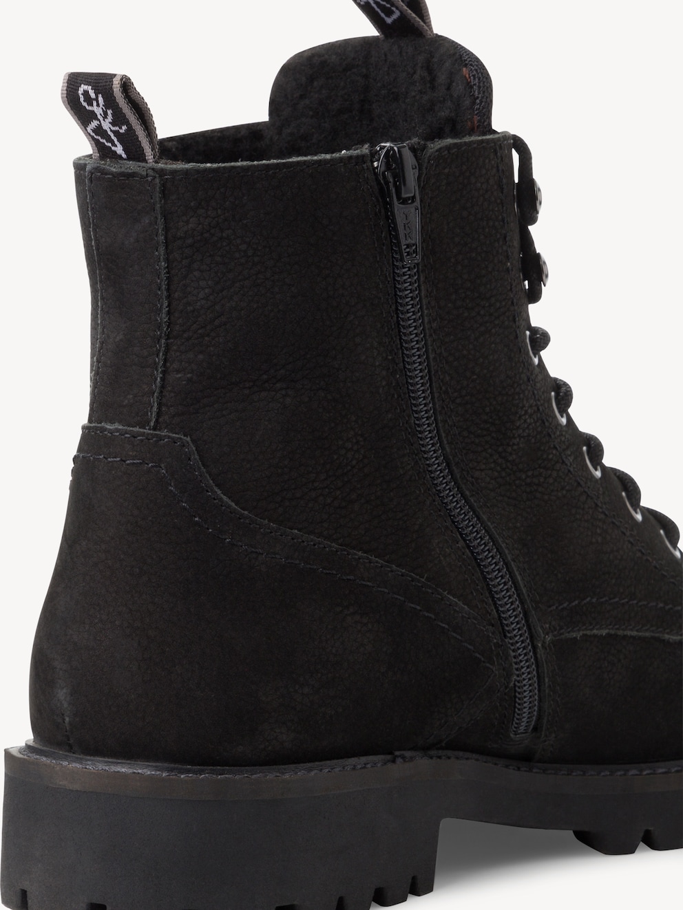 Marco Tozzi, Leren Enkellaarsje - zwart warme voering BLACK NUBUCK, afbeelding 4 van 6
