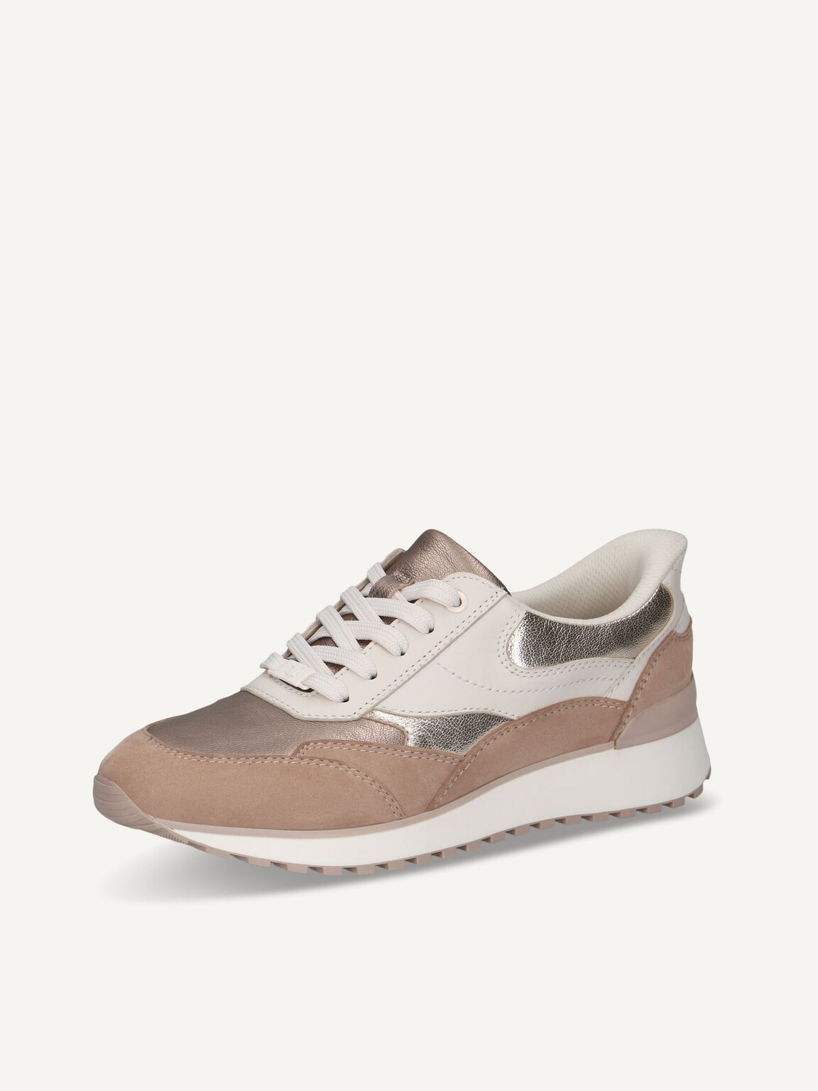 Caprice, Leather Sneaker - beige SAND COMB, image 1 of 6