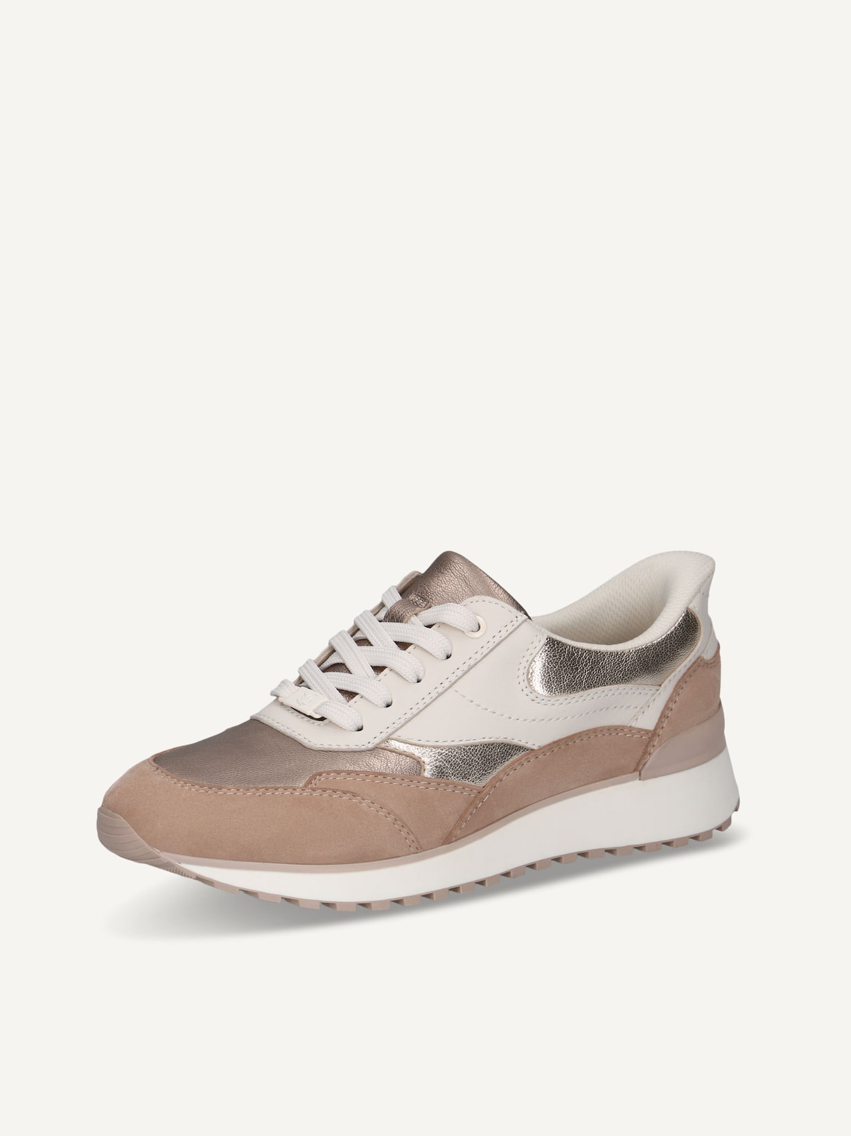 Caprice, Basket en cuir - beige SAND COMB, image 3 sur 6