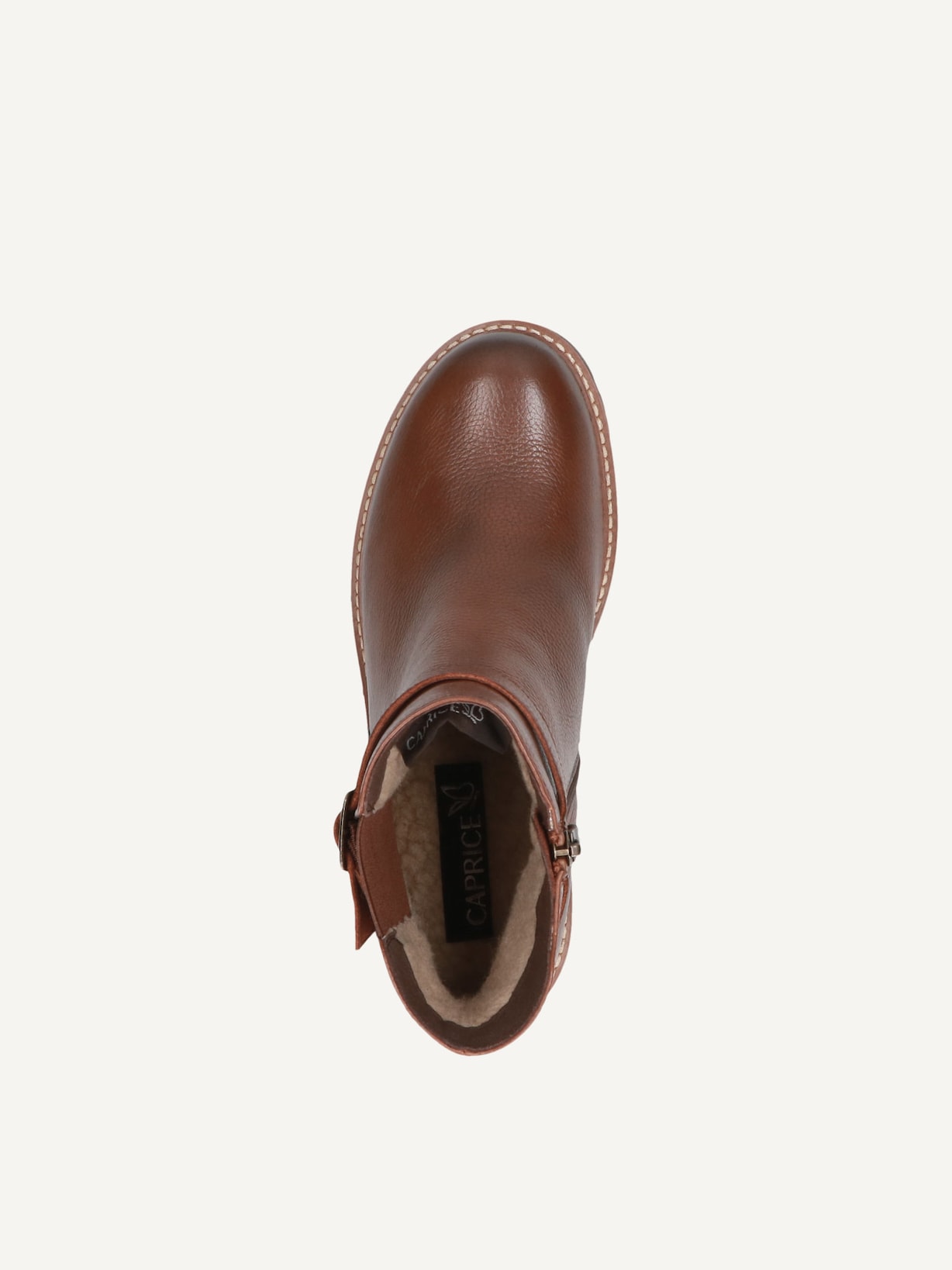 Caprice, Bottine en cuir - marron doublure chaude COGNAC NAPPA, image 4 sur 5