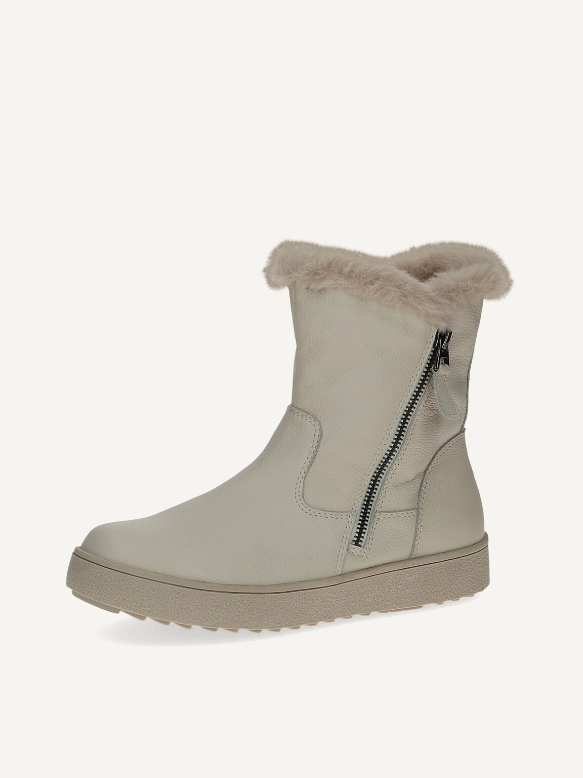 Caprice, Leather Bootie - beige warm lining CREAM NAPPA, image 1 of 6