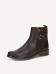 Selected, Caprice, Leather Bootie - brown DK BROWN COMB