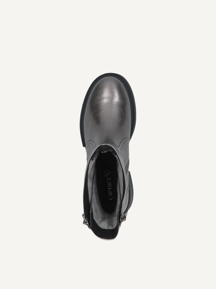 Caprice, Leather Bootie - metallic STONE METALLIC, image 5 of 5