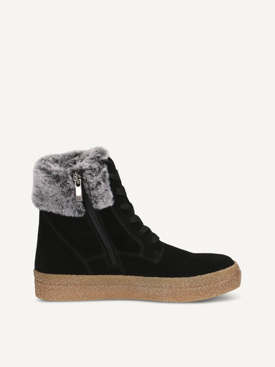 Caprice, Bootie - black warm lining BLACK SUEDE, image 3 of 5