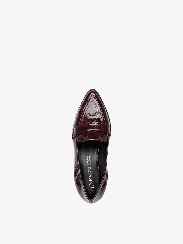 Marco Tozzi, Slipper - rot BORDEAUX PAT., Bild 3 von 6