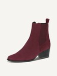 Not selected, Caprice, Bootie - red BORDEAUX SUEDE