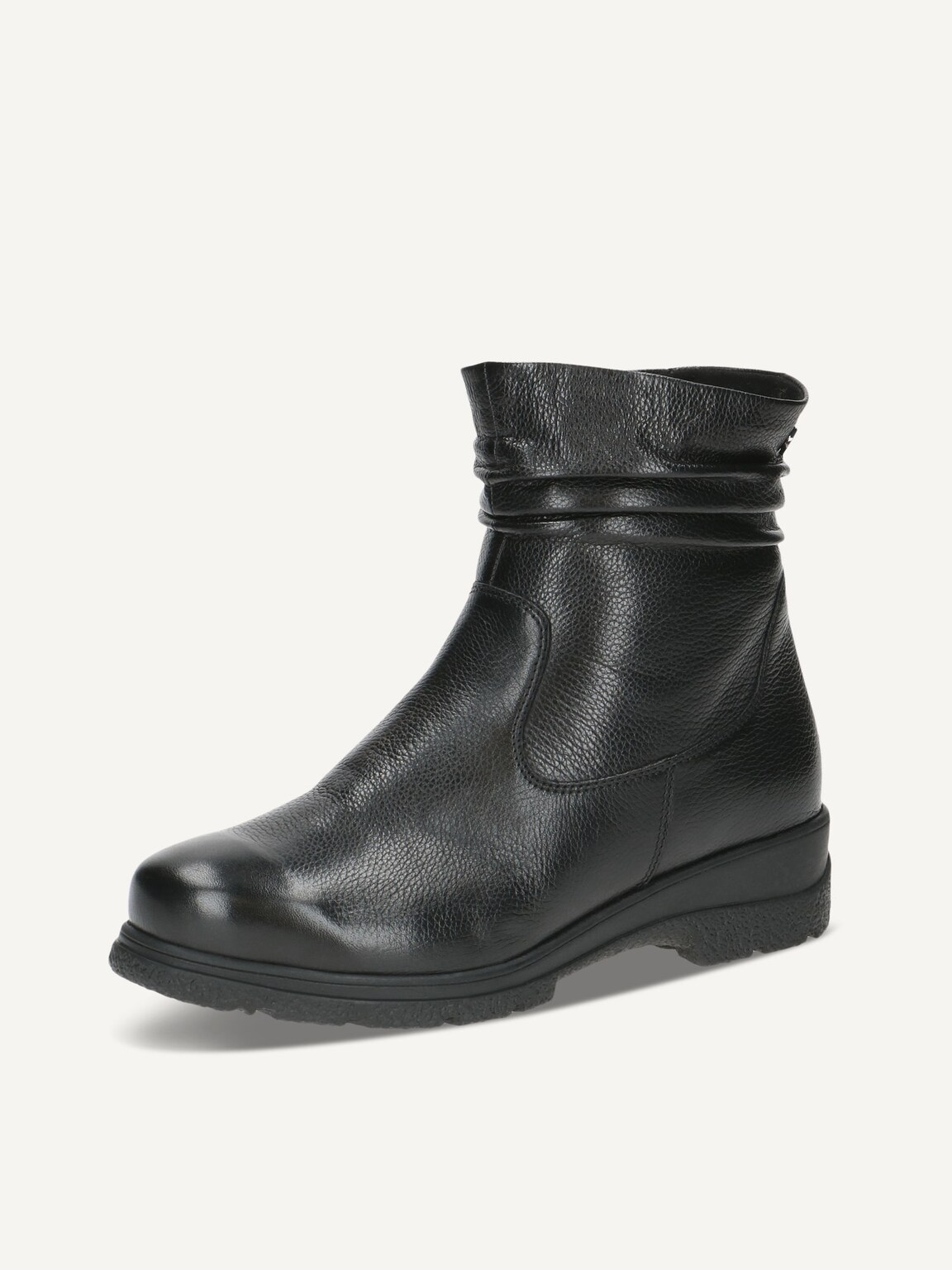 Caprice, Leather Bootie - black warm lining BLACK NAPPA, image 1 of 5