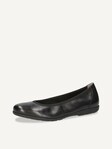 Not selected, Caprice, Leather Ballerina - black BLACK NAPPA