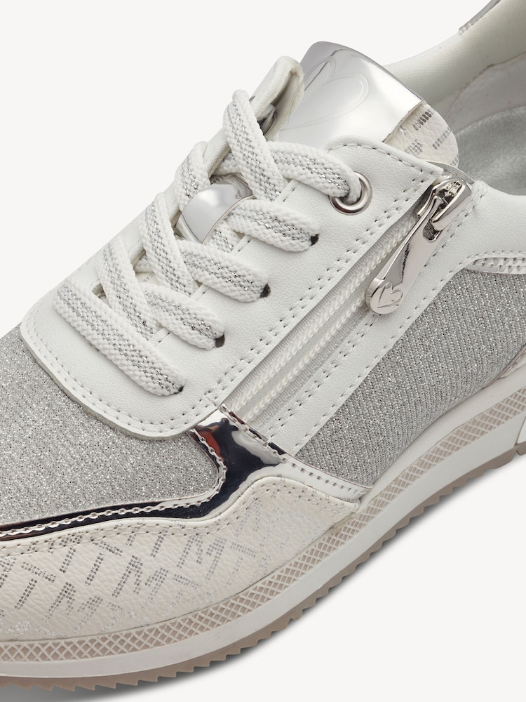 Marco Tozzi, Sneaker - bianco WHITE/SILVER, immagine 5 di 6