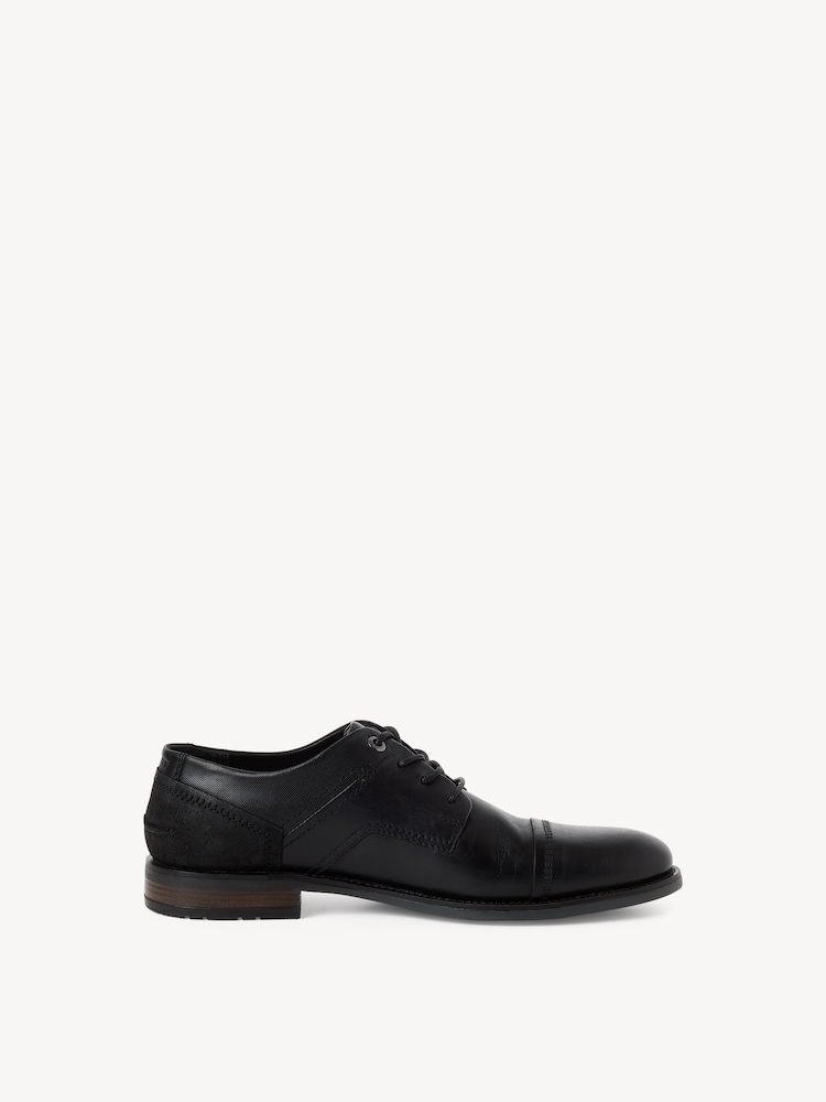 Marco Tozzi, Leather Low shoes - black, BLACK, Image 6 of 6