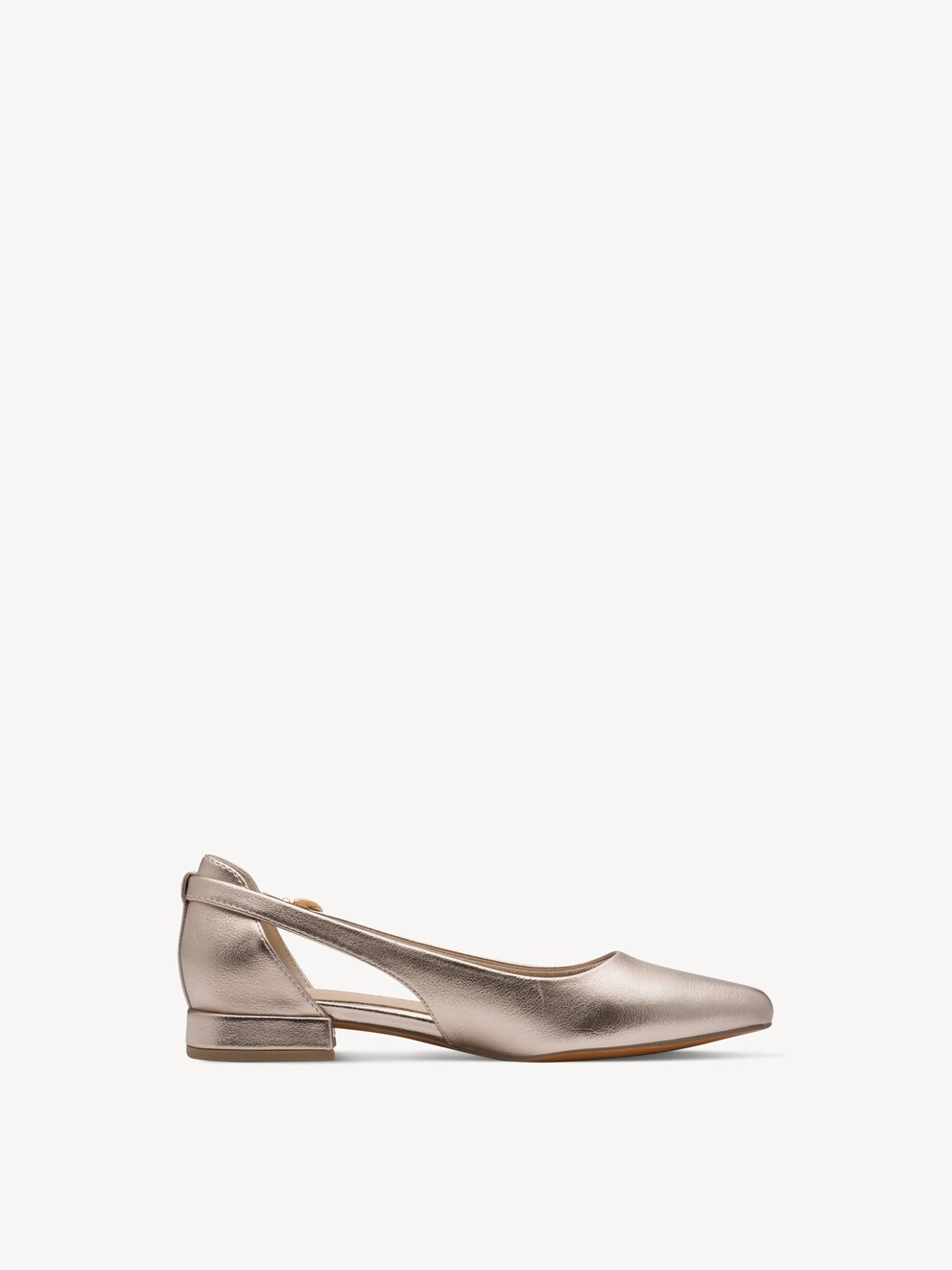 Marco Tozzi, Ballerina - metallic PLATINUM, afbeelding 6 van 6