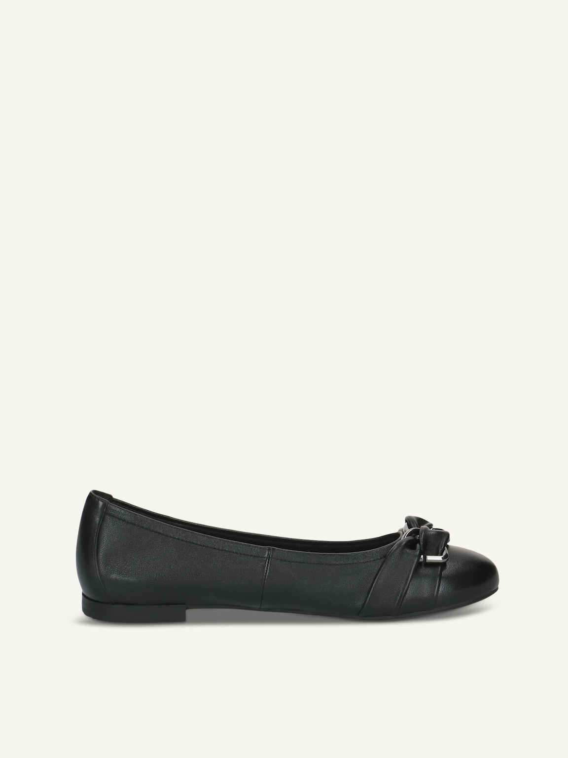 Caprice, Leather Ballerina - black BLACK SOFTNAP., image 3 of 5