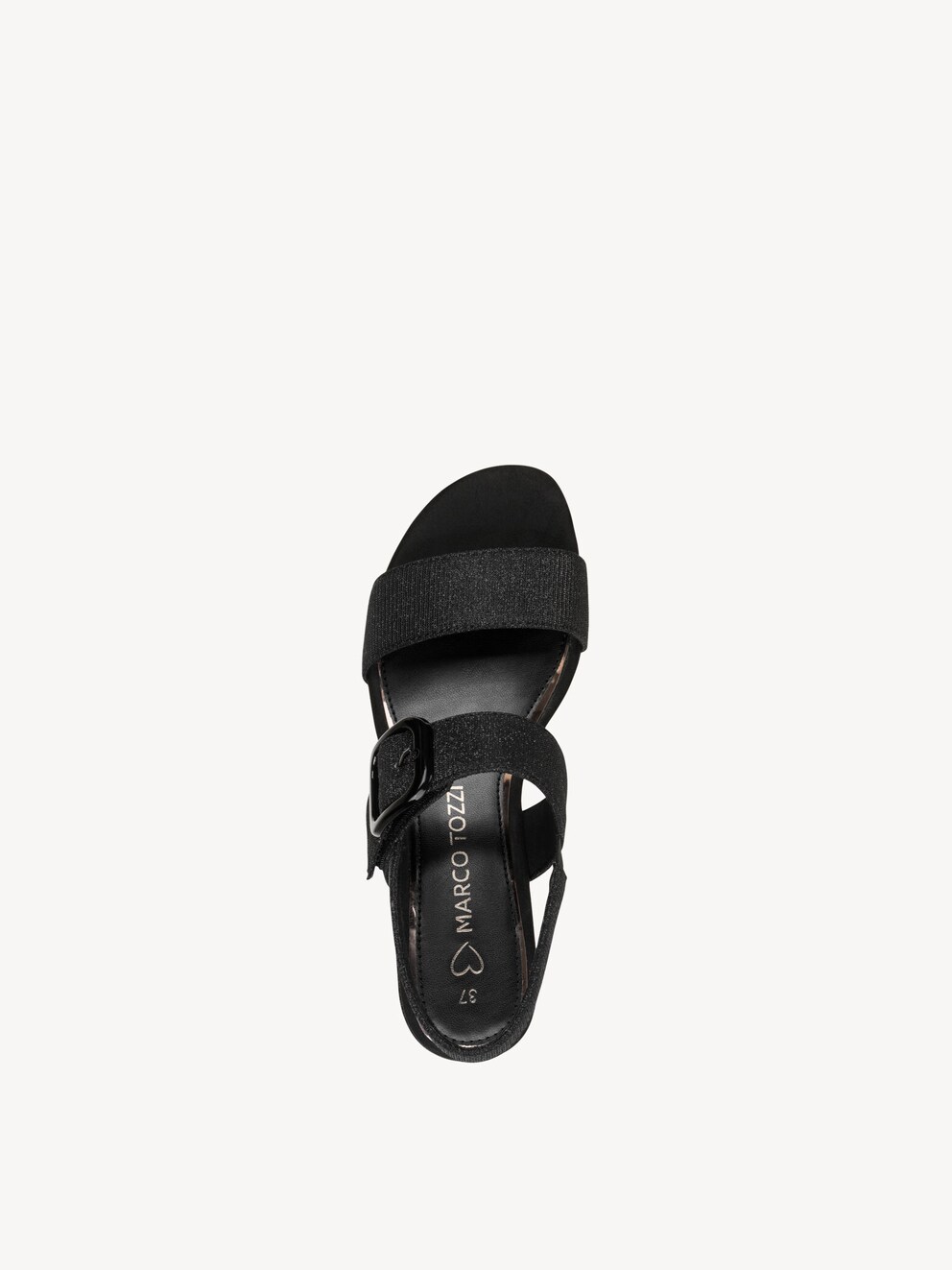 Marco Tozzi, Sandalette - sort BLACK METALLIC, billede 11 af 12