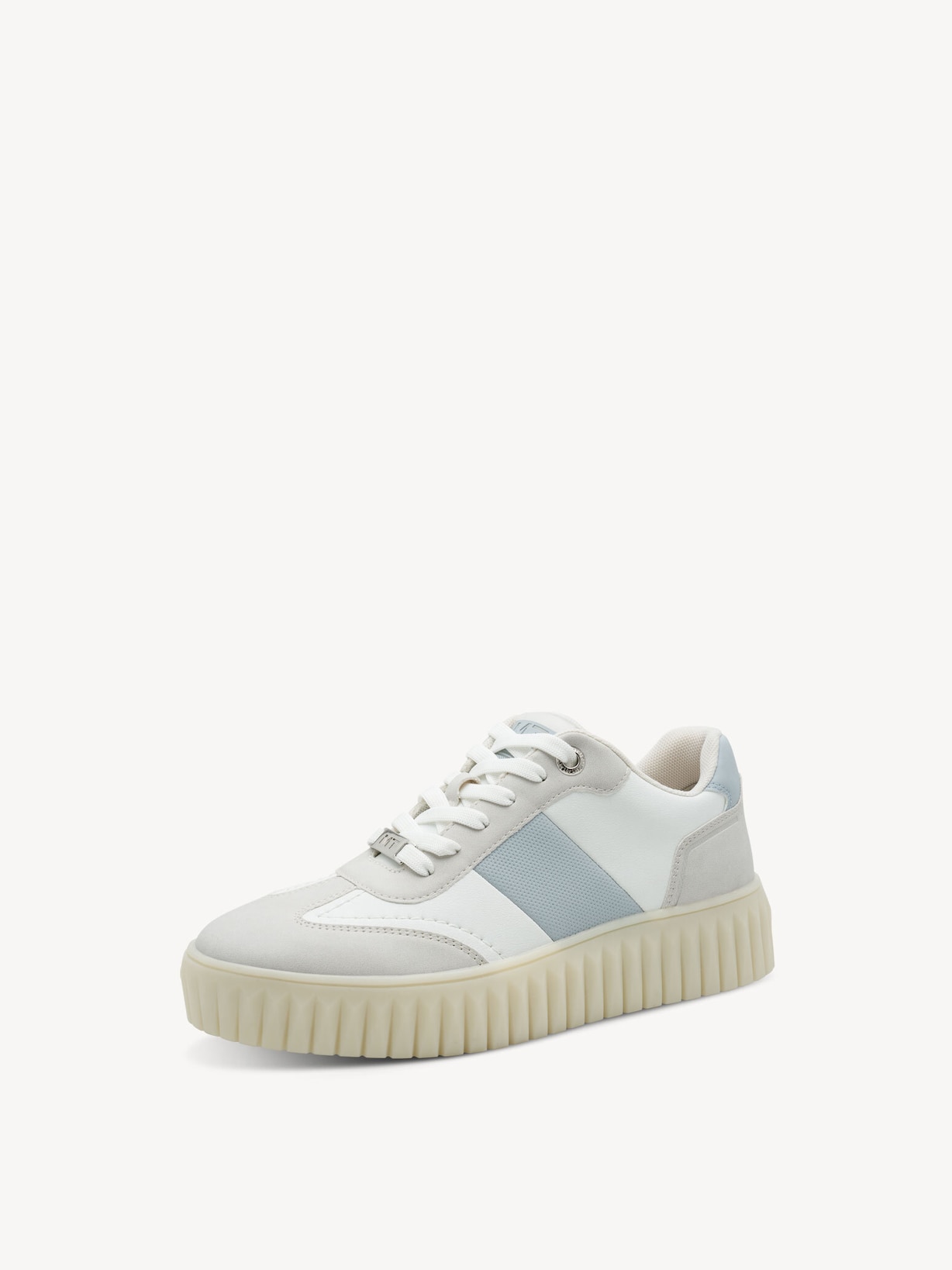Marco Tozzi, Sneaker - wit WHITE/BLUE, afbeelding 1 van 6