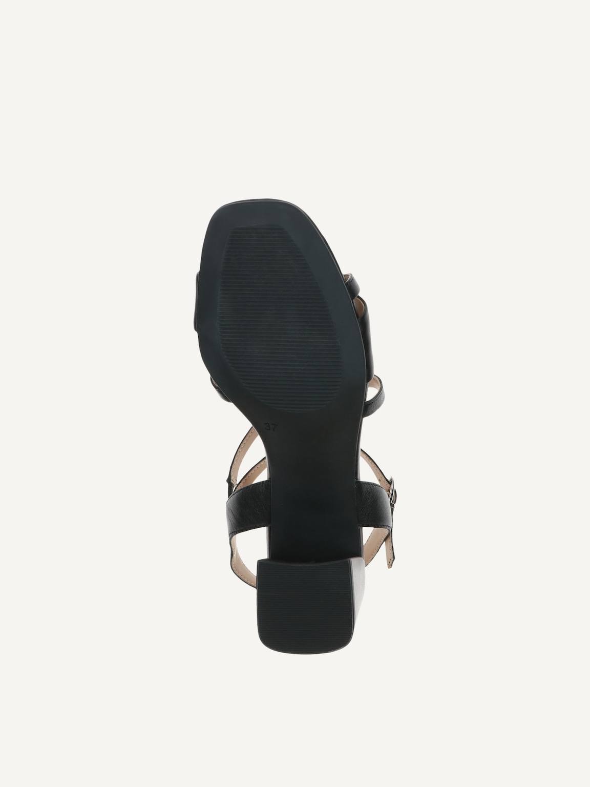 Caprice, Leather Heeled sandal - black BLACK NAPPA, image 4 of 5