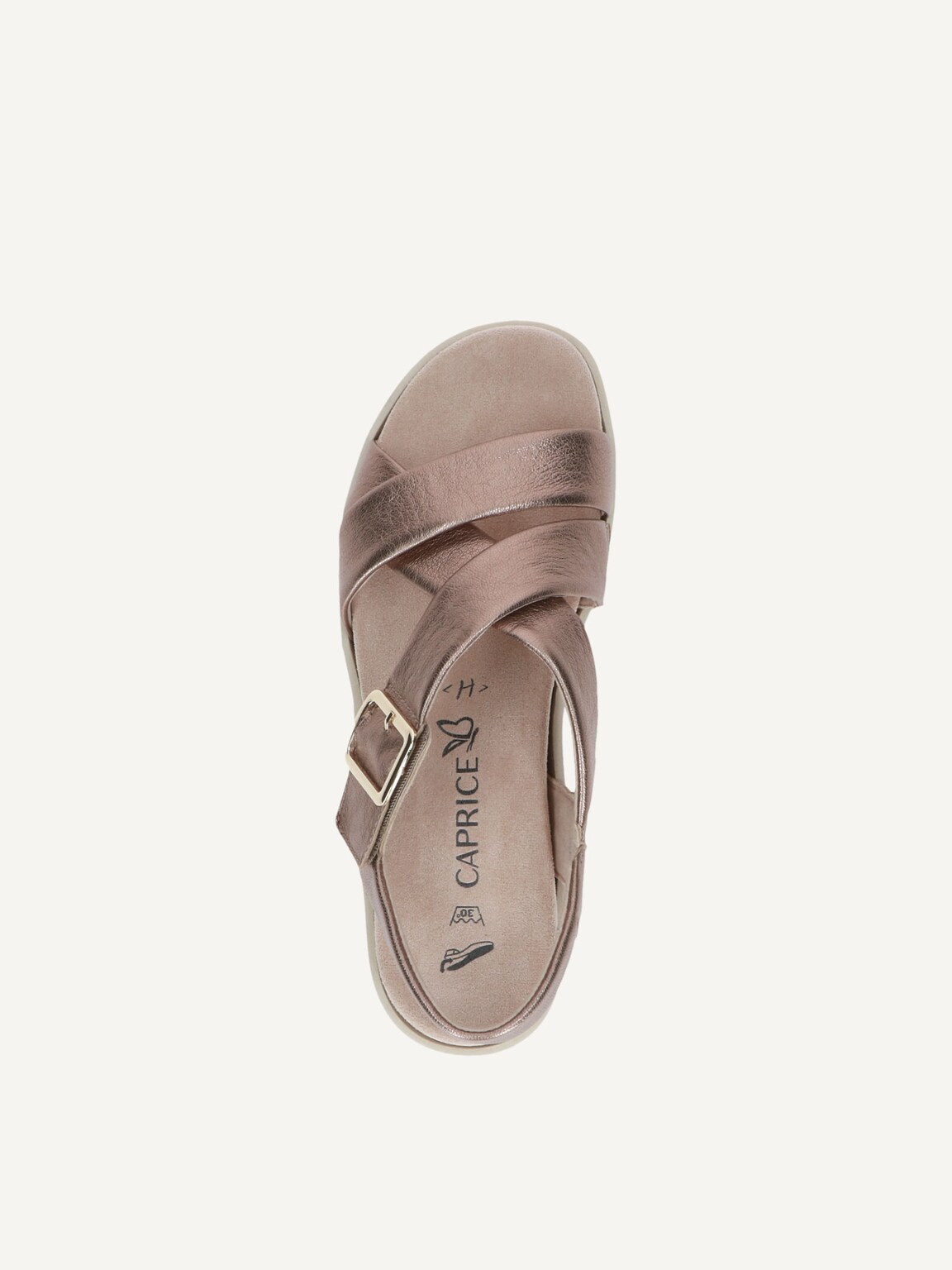 Caprice, Leather Sandal - brown TAUPE METALLIC, image 5 of 5