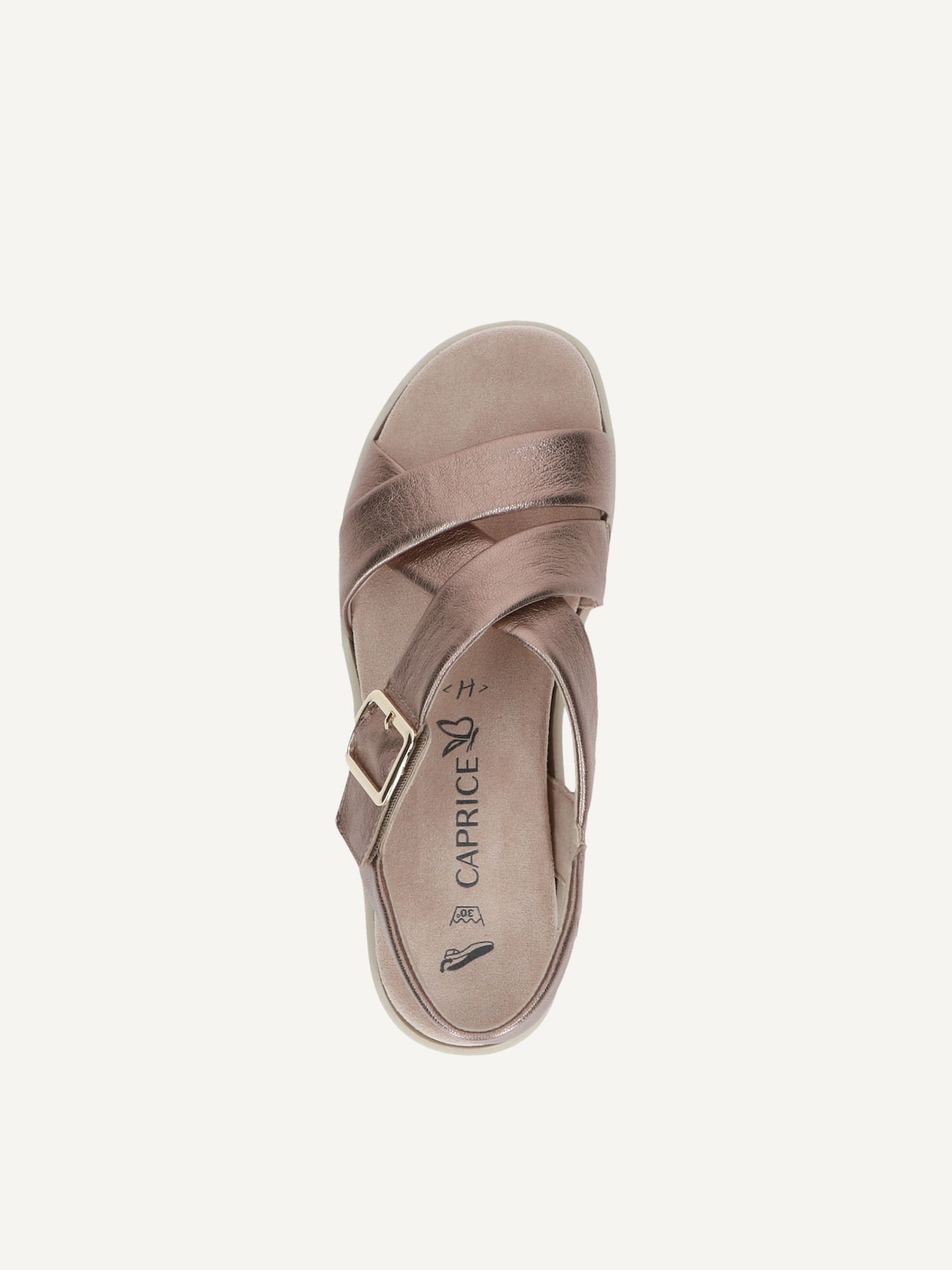 Caprice, Sandale en cuir - marron TAUPE METALLIC, image 4 sur 5