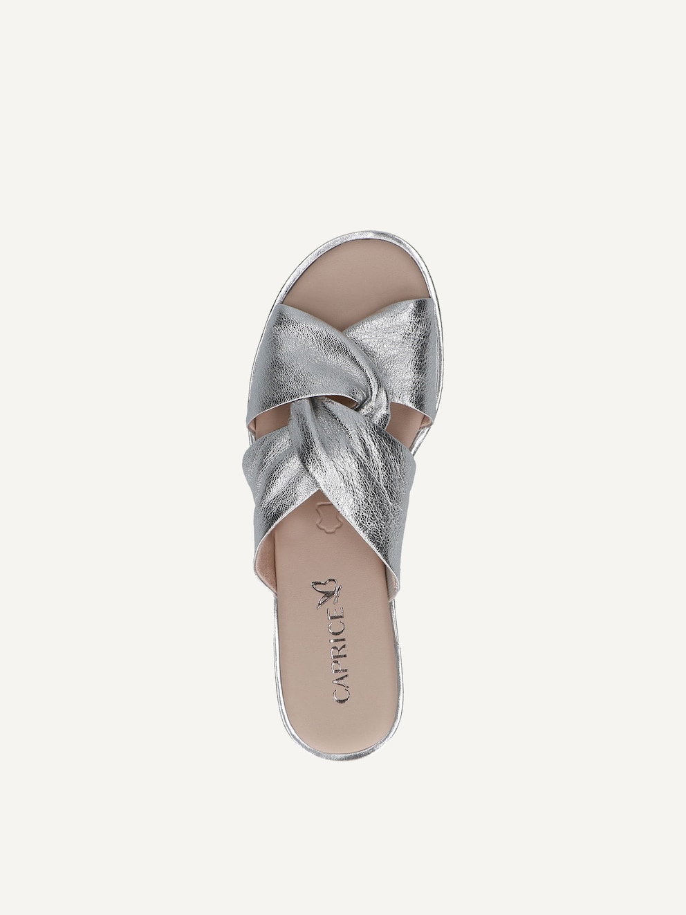 Caprice, Mule en cuir - métallique SILVER METAL., image 5 sur 6